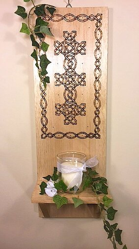 Celtic Charm Wall Sconce by Di's Studio Designs