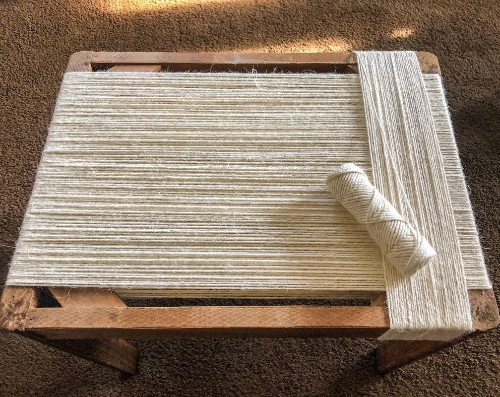 Using jute twine to give a repurposed stool new life.