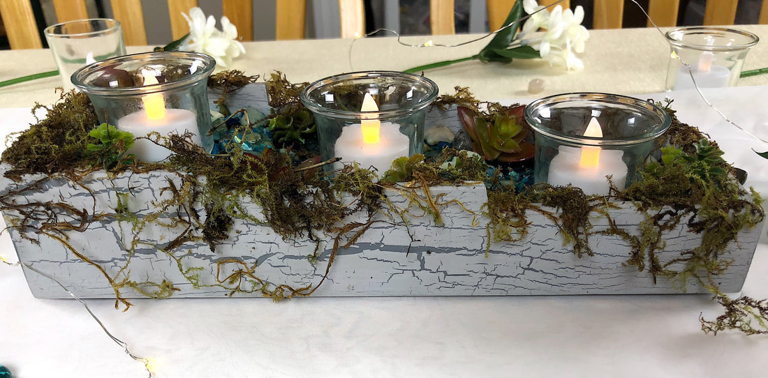 Waterfall Candleholder by Di's Studio Designs