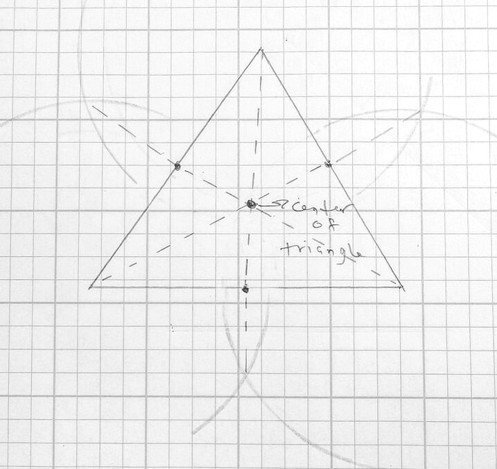 Finding the center of a triangle diagram 2.